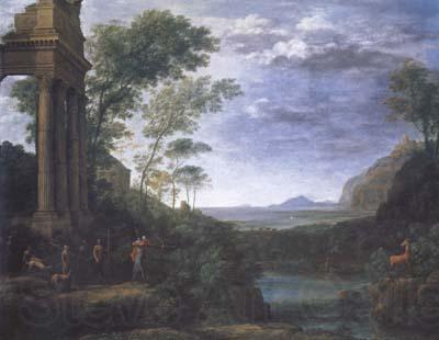 Claude Lorrain Landscape with Ascanius Shooting the Stag (mk17)
